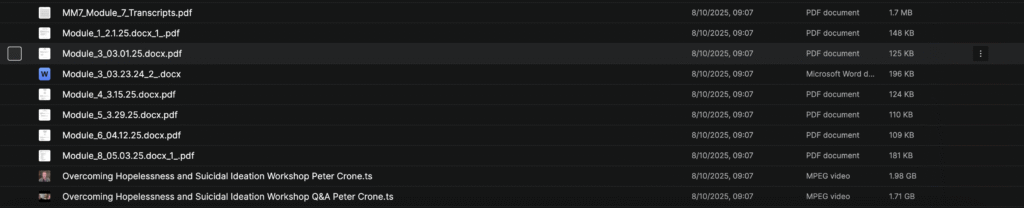 Peter Crone – Mastermind 7 Spring 2025