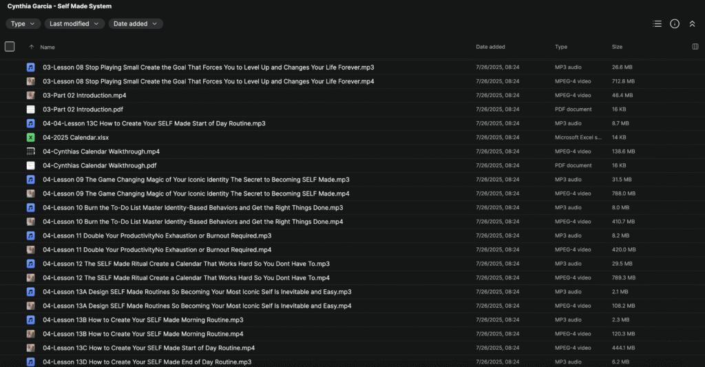 Cynthia Garcia – Self Made System