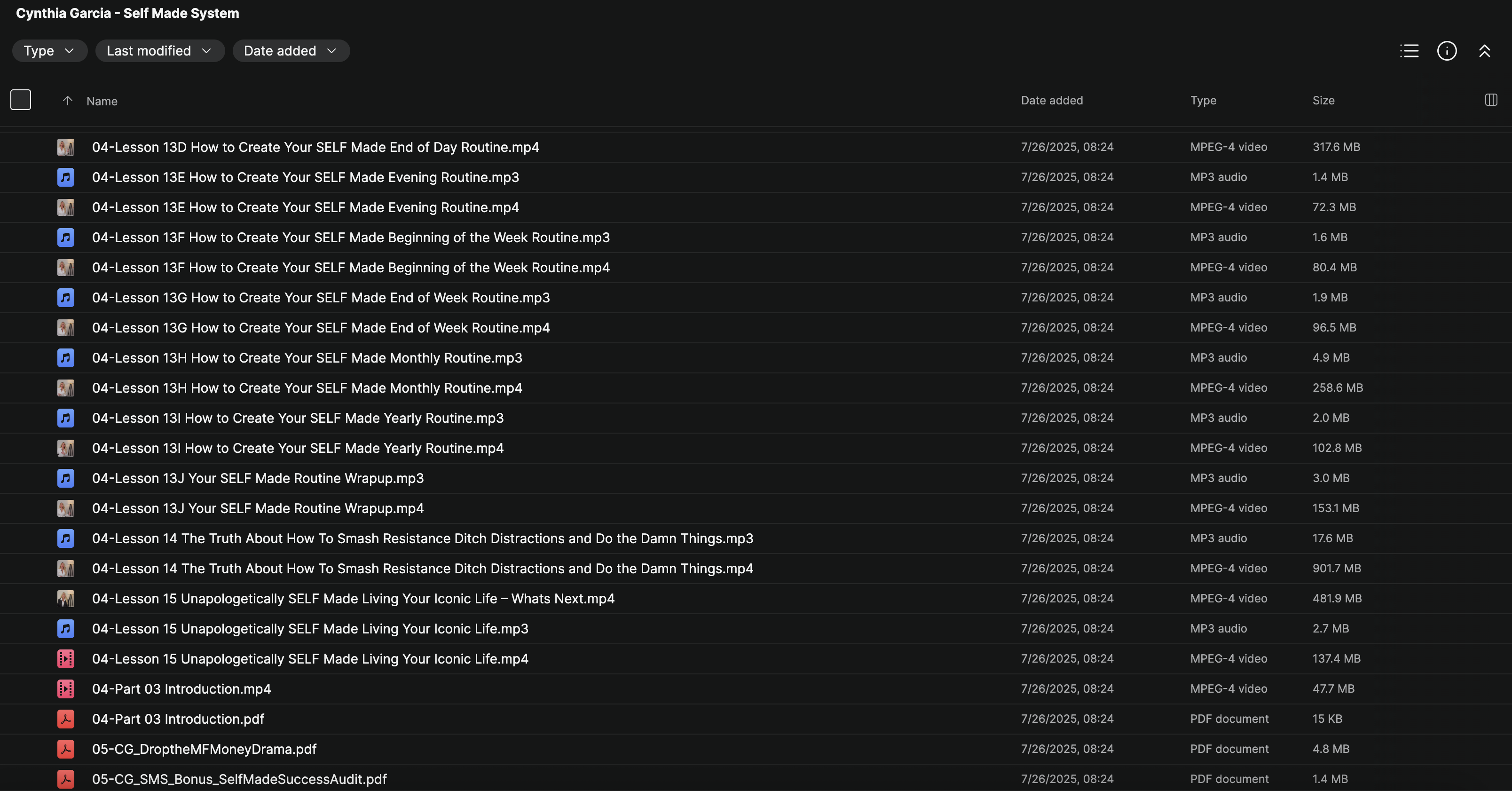 Cynthia Garcia – Self Made System