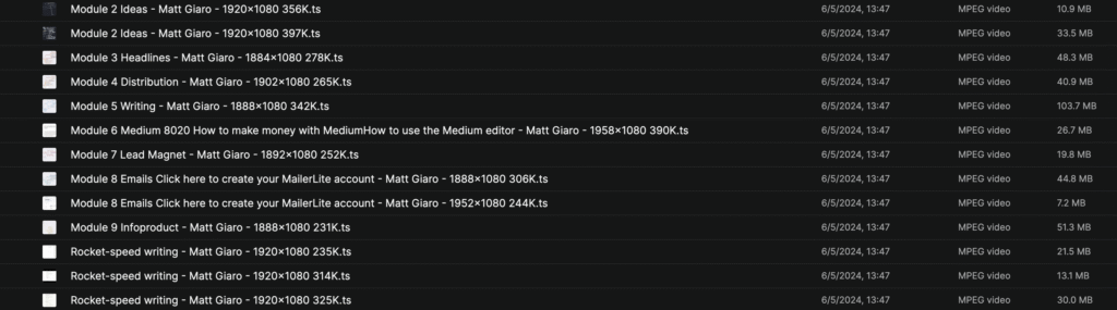 Matt Giaro – The 100k Online Writing System