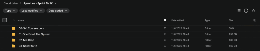 Ryan Lee – Sprint To 1K