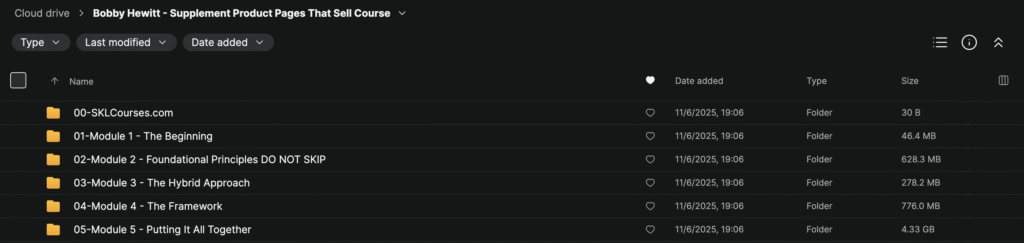 Bobby Hewitt – Supplement Product Pages That Sell Course