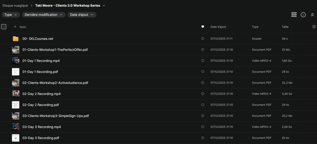 Taki Moore – Clients 3.0 Workshop Series